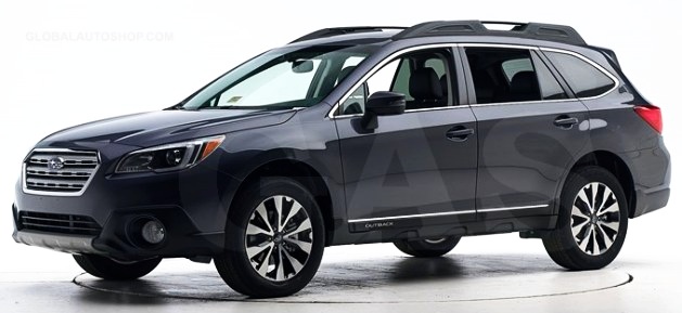 thumbnail image 2 of Smoke Tinted Window Visors / Rain Guards For 2015-2019 Subaru Outback – 4-Piece Set With Hardware 2 of 6