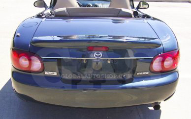 1990-2025 Mazda MX-5 Miata Rear Chrome Trunk Lid Trim Chrome Tailgate